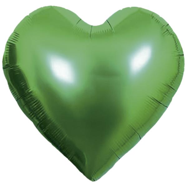 BALAO METALIZADO 10" CORACAO VERDE UN CELEBRATOON