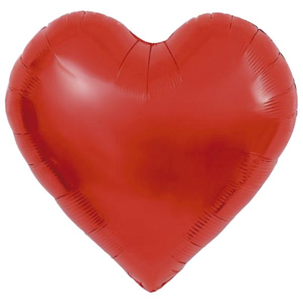 BALAO METALIZADO 10" CORACAO VERMELHO UN CELEBRATOON