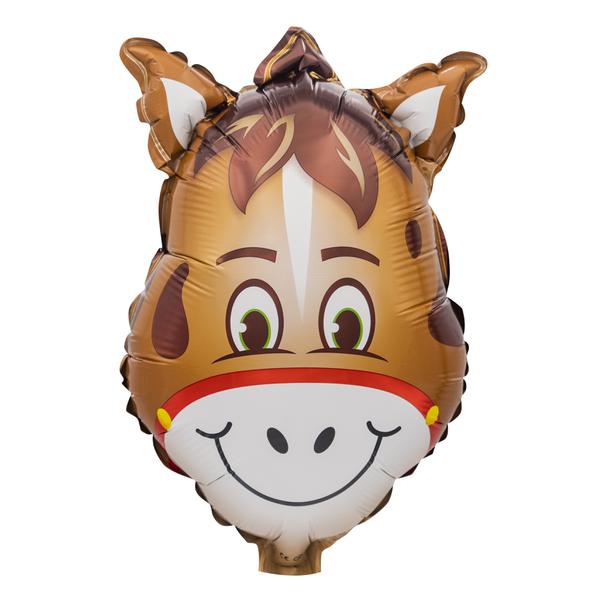 BALAO METALIZADO 14" CABECA DE CAVALO UN CELEBRATOON