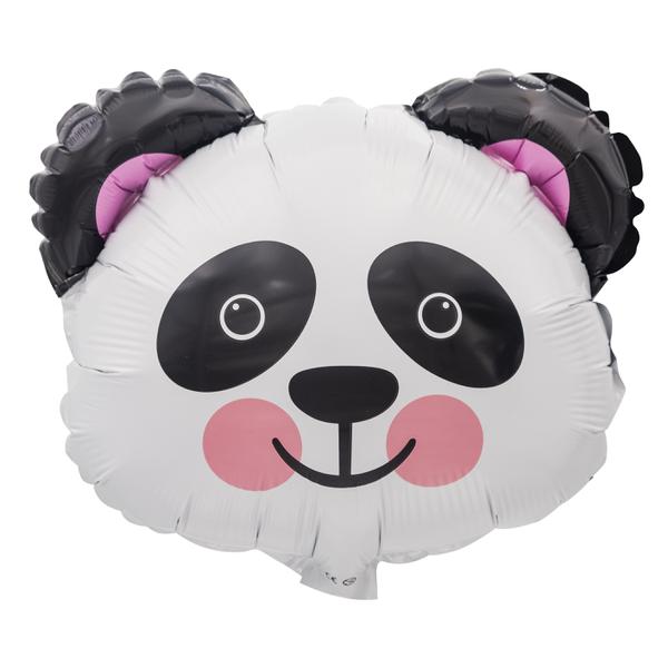 BALAO METALIZADO 14" CABECA DE PANDA MS UN CELEBRATOON