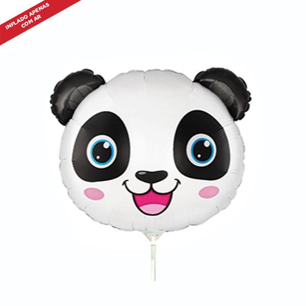 BALAO METALIZADO 14" CABECA DE PANDA UN CELEBRATOON