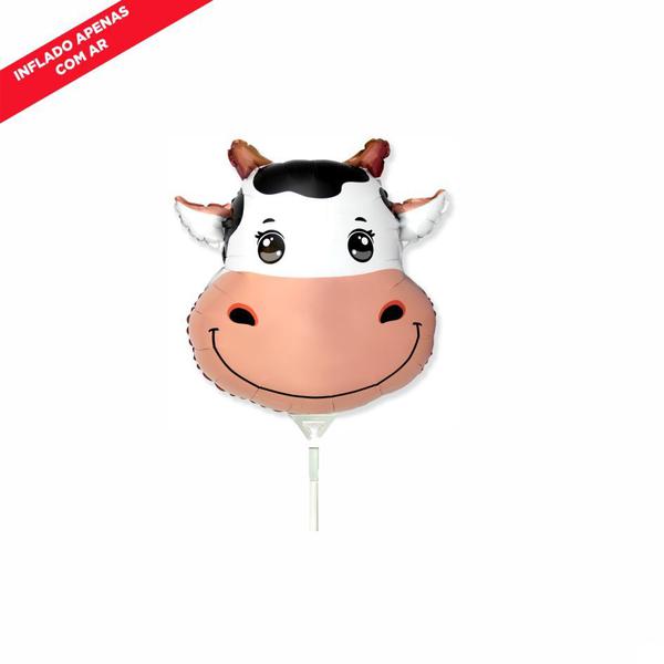 BALAO METALIZADO 14" CABECA DE VACA UN CELEBRATOON