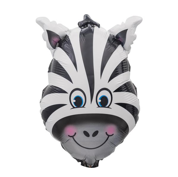 BALAO METALIZADO 14" CABECA DE ZEBRA UN CELEBRATOON