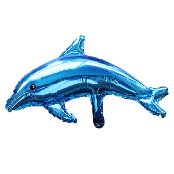 BALAO METALIZADO 14" GOLFINHO AZUL UN CELEBRATOON
