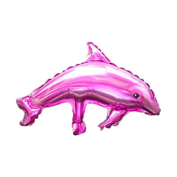BALAO METALIZADO 14" GOLFINHO ROSA UN CELEBRATOON