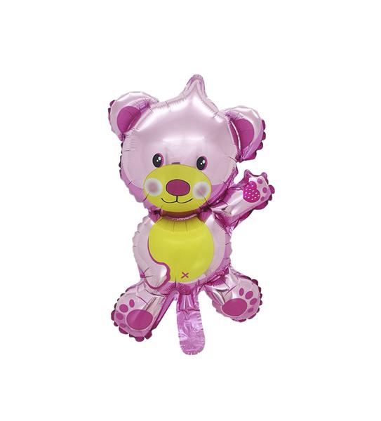 BALAO METALIZADO 14" MINI SHAPE TED PINK UN MEGATOON