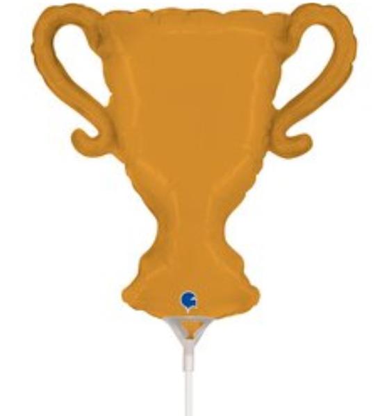 BALAO METALIZADO 14" MINI TACA DOURADA UN MEGATOON