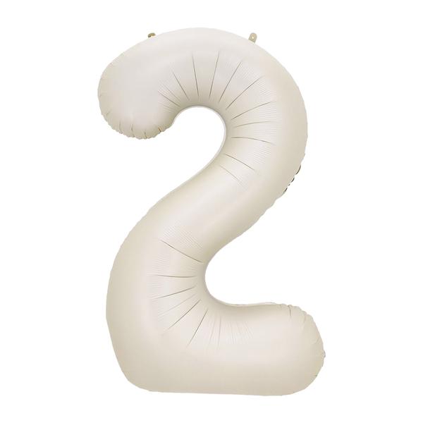 BALAO METALIZADO 14" Nº2 BRANCO UN CELEBRATOON