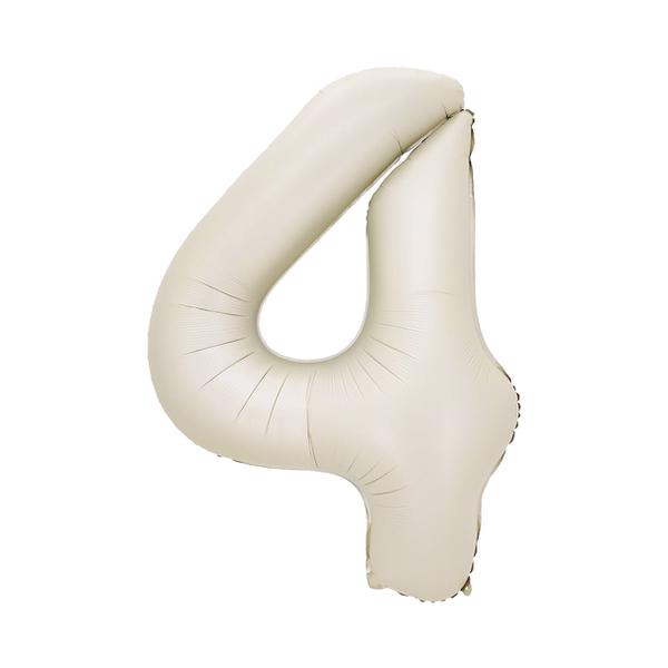 BALAO METALIZADO 14" Nº4 BRANCO UN CELEBRATOON