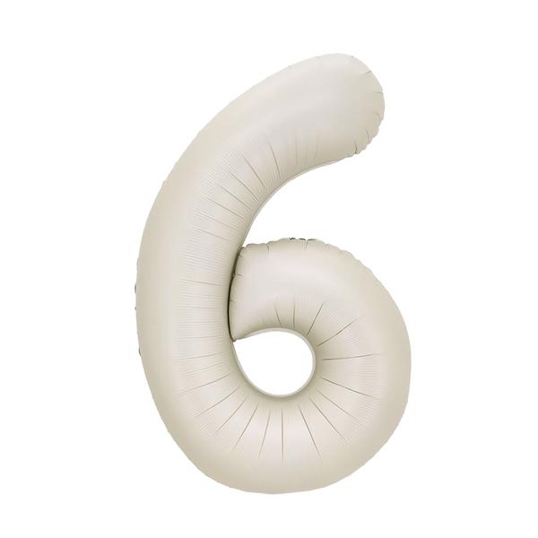 BALAO METALIZADO 14" Nº6 BRANCO UN CELEBRATOON