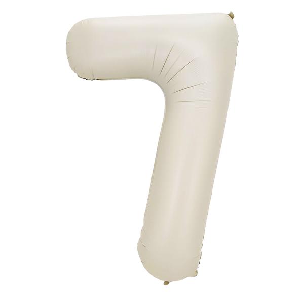 BALAO METALIZADO 14" Nº7 BRANCO UN CELEBRATOON