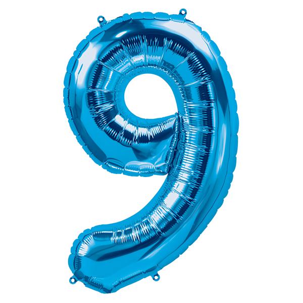 BALAO METALIZADO 14" Nº9 AZUL ROYAL UN CELEBRATOON