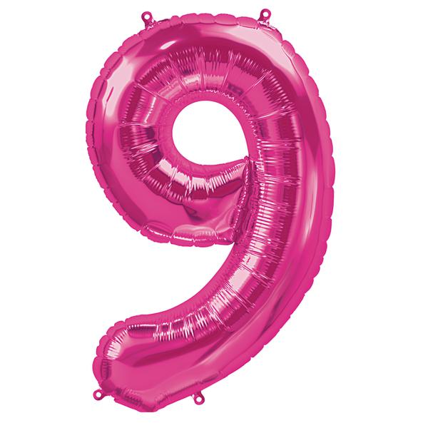 BALAO METALIZADO 14" Nº9 PINK UN CELEBRATOON