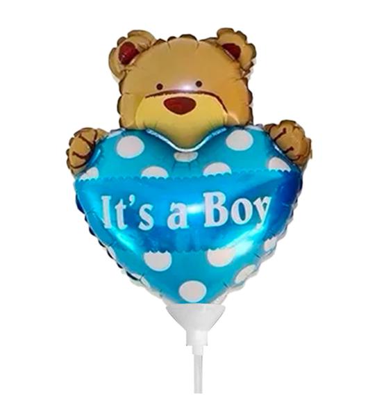 BALAO METALIZADO 14" URSO É MENINO UN MEGATOON