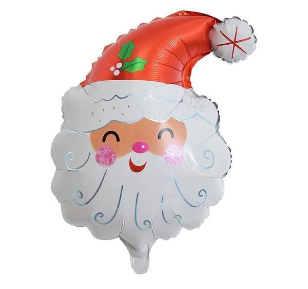 BALAO METALIZADO 17" CABEÇA NOEL UN CELEBRATOON