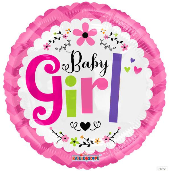 BALAO METALIZADO 18" BABY GIRL UN CELEBRATOON