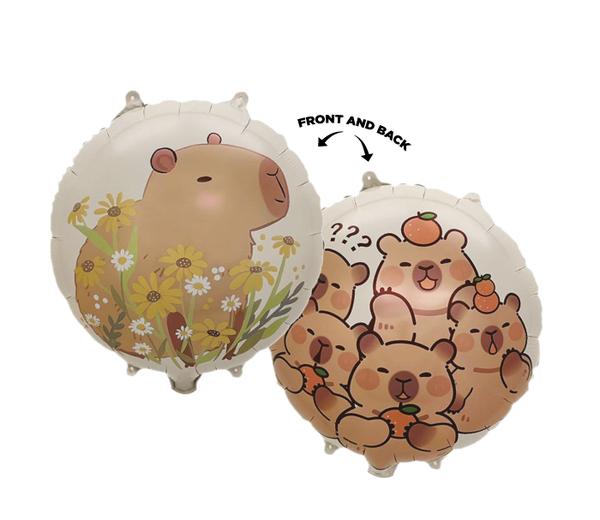 BALAO METALIZADO 18" CAPYBARA UN CELEBRATOON