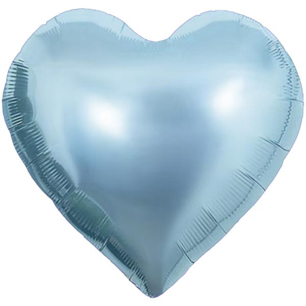 BALAO METALIZADO 18" CORACAO AZUL CLARO UN CELEBRATOON