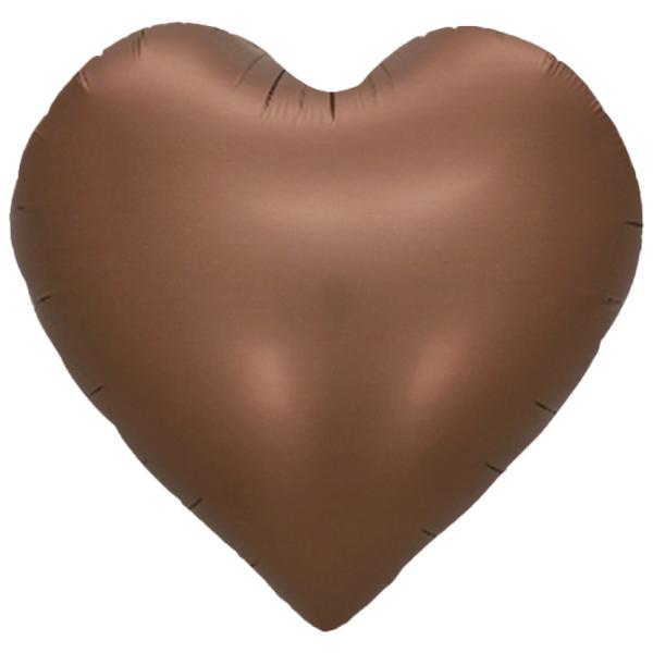 BALAO METALIZADO 18" CORACAO CHOCOLATE UN CELEBRATOON