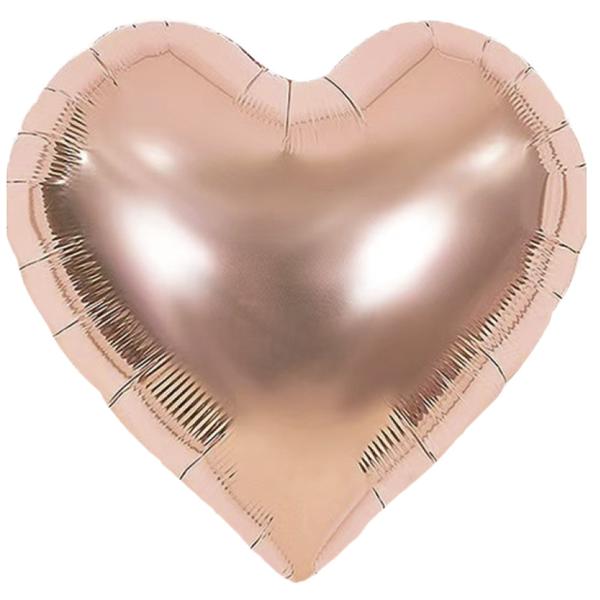 BALAO METALIZADO 18" CORACAO ROSE GOLD UN CELEBRATOON
