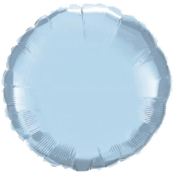 BALAO METALIZADO 18" REDONDO AZUL CLARO UN CELEBRATOON