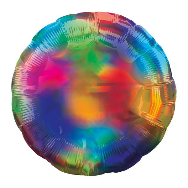 BALAO METALIZADO 18" REDONDO RAINBOW IRISDESCENTE UN CROMUS
