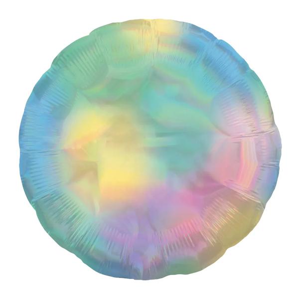 BALAO METALIZADO 18" REDONDO RAINBOW PASTEL IRISDESCENTE UN CROMUS