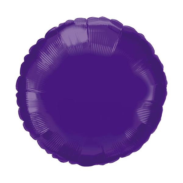BALAO METALIZADO 18" REDONDO ROXO UN CELEBRATOON