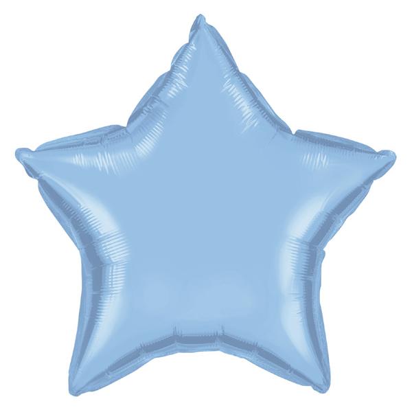 BALAO METALIZADO 19" ESTRELA AZUL CLARO UN CELEBRATOON