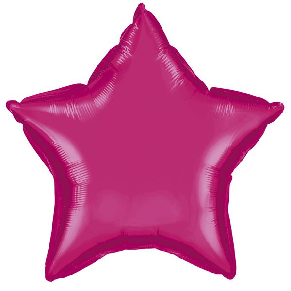 BALAO METALIZADO 19" ESTRELA PINK UN CELEBRATOON