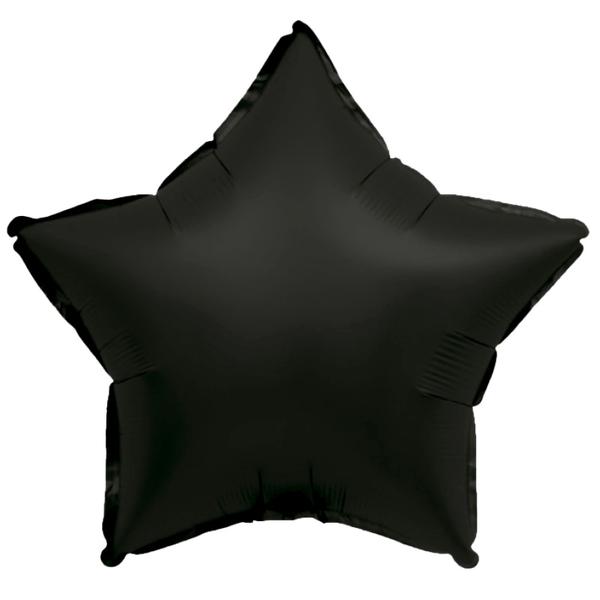 BALAO METALIZADO 19" ESTRELA PRETO CROMADO UN CELEBRATOON