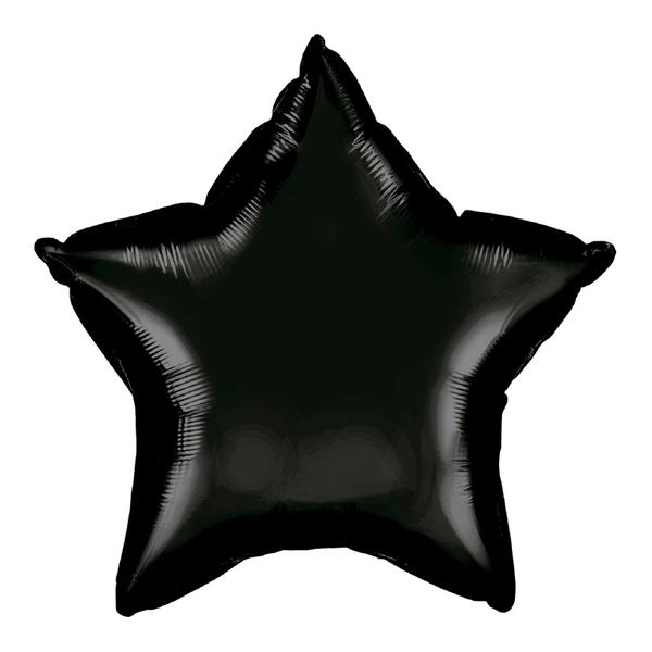 BALAO METALIZADO 19" ESTRELA PRETO UN CELEBRATOON