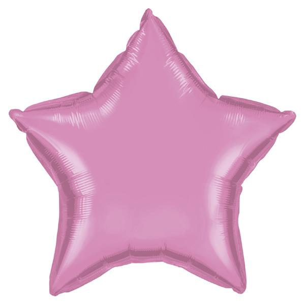 BALAO METALIZADO 19" ESTRELA ROSA CLARO UN CELEBRATOON
