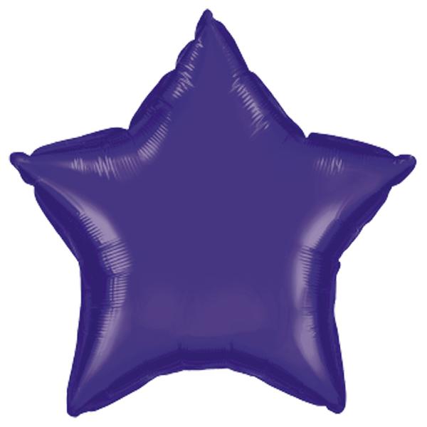 BALAO METALIZADO 19" ESTRELA ROXO UN CELEBRATOON
