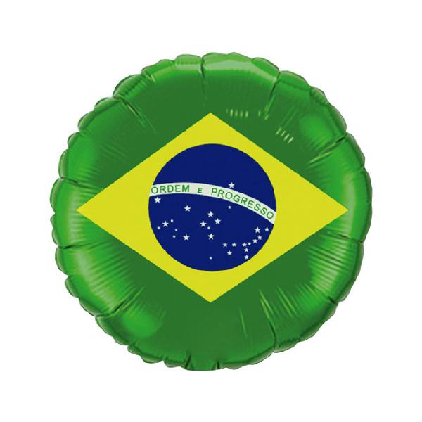 BALAO METALIZADO 20" BANDEIRA DO BRASIL UN MEGATOON