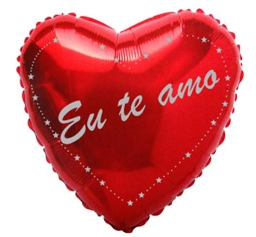 BALAO METALIZADO 20" CORACAO VERMELHO EU TE AMO UN MEGATOON