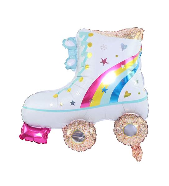 BALAO METALIZADO 20" PATINS ARCO-IRIS  UN CELEBRATOON