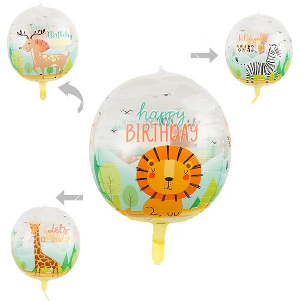 BALAO METALIZADO 22" GLOBO SAFARI UN CELEBRATOON