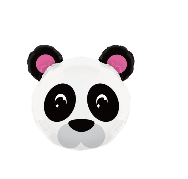 BALAO METALIZADO 23" CABECA DE PANDA UN CELEBRATOON