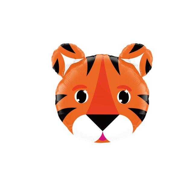BALAO METALIZADO 23" CABECA DE TIGRE UN CELEBRATOON