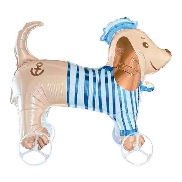 BALAO METALIZADO 24" COM RODAS CACHORRO MARINHEIRO UN CELEBRATOON