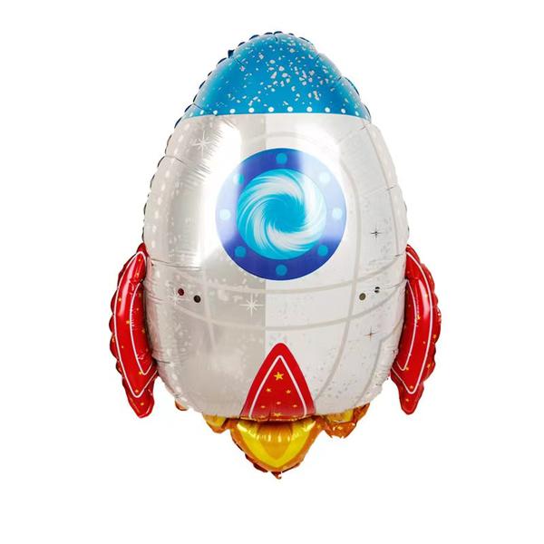 BALAO METALIZADO 25" FOGUETE VERMELHO UN CELEBRATOON