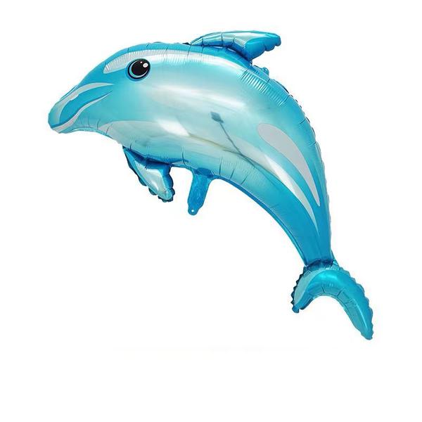BALAO METALIZADO 26" GOLFINHO AZUL UN CELEBRATOON