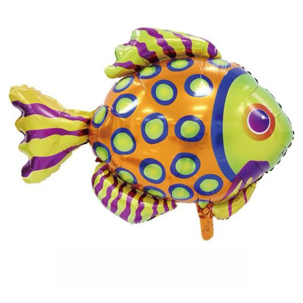 BALAO METALIZADO 26" PEIXE DOURADO UN CELEBRATOON