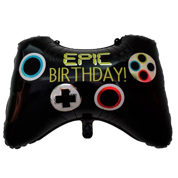 BALAO METALIZADO 27" CONTROLE GAME UN CELEBRATOON