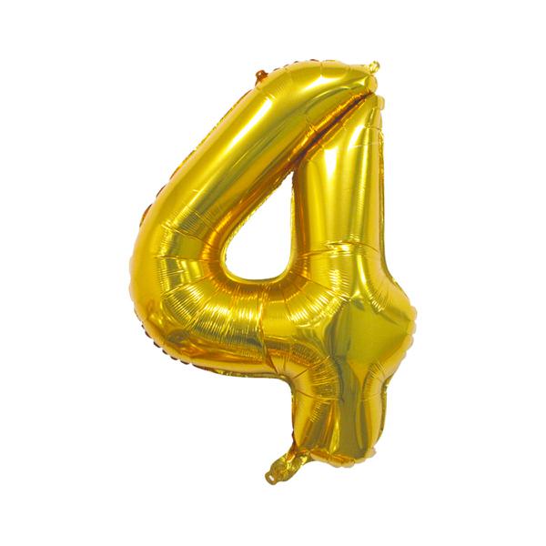 BALAO METALIZADO 28" Nº4 OURO UN CELEBRATOON