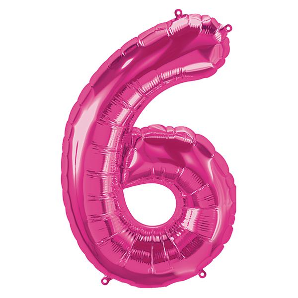 BALAO METALIZADO 28" Nº6 PINK UN CELEBRATOON