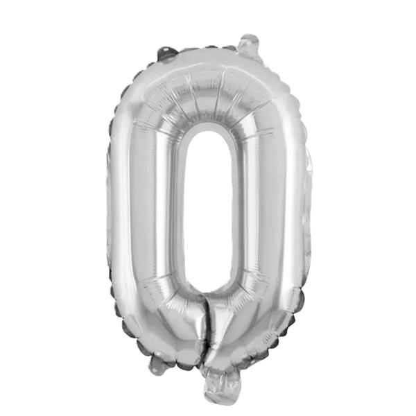 BALAO METALIZADO 30" 70CM Nº0 PRATA UN BRDECOR