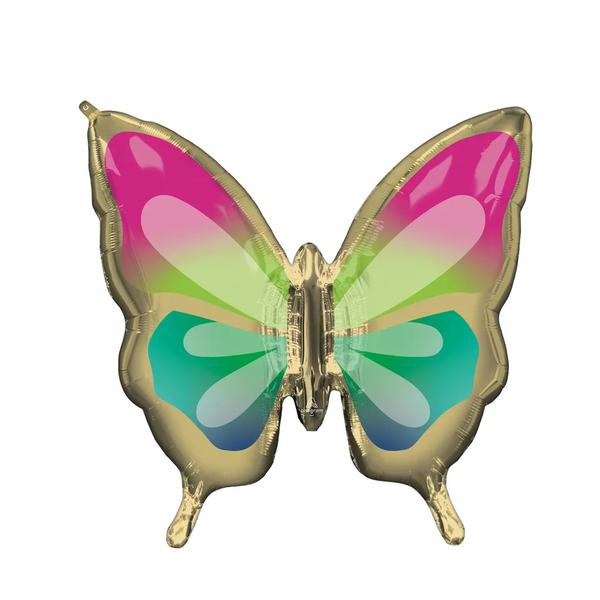 BALAO METALIZADO 30" BORBOLETA UN CROMUS