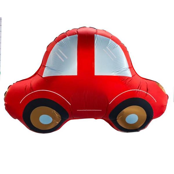 BALAO METALIZADO 30" CARRO VERMELHO UN CELEBRATOON
